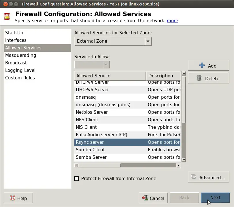 Firewall-Configuration-Allowed-Services-YaST