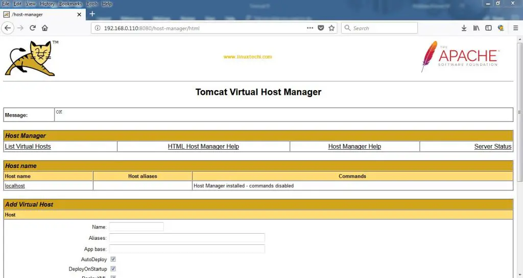Host-Manager-Dashboard-Tomcat9