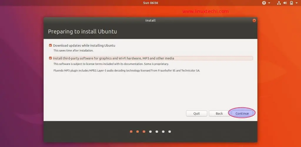 Install-updates-third-party-software-ubuntu17-10-installation