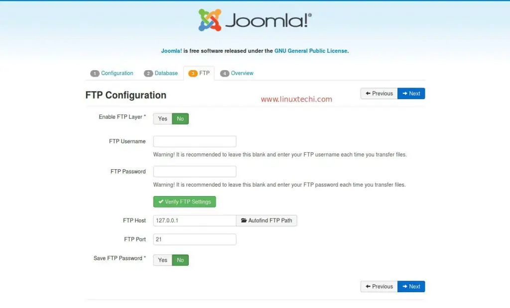 Joomla-Web-Installer-FTP-Details