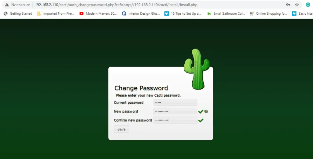 Change-Cacti-Password-CentOS8