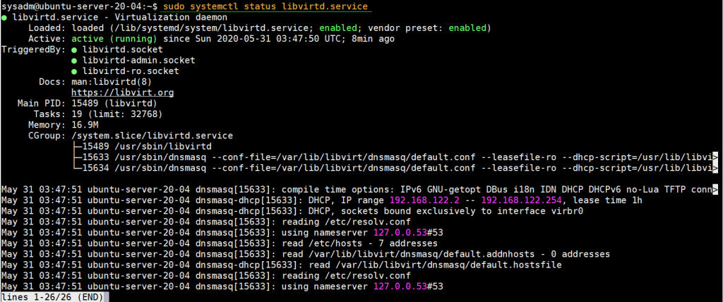 Libvirtd-service-status-ubuntu-20-04-lts-server